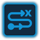 Icon symbolizing deprecation of legacy systems and enhanced architecture updates for security and performance.