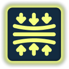 Icon representing data compression for efficient time-series storage