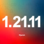 Version 1.21.11 product update announcement by N3uron with a colorful gradient background.