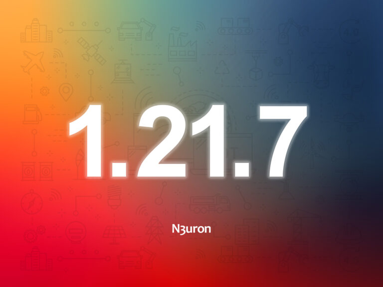Image showing the number of the version corresponding to the N3uron release over a colorful background.