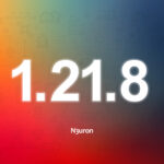 Image showing the number of the version corresponding to the N3uron release over a colorful background.